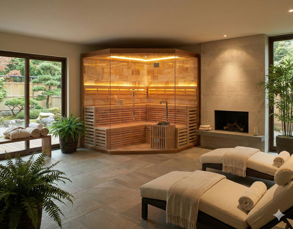 Nordische Panorama-Luxussauna