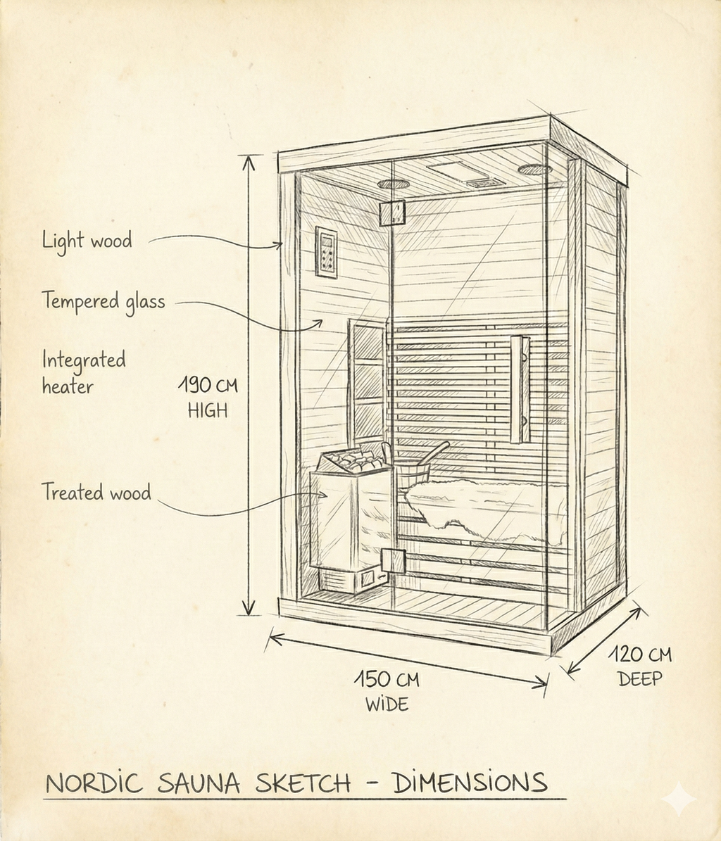 Kompaktsauna Nordischer Geist