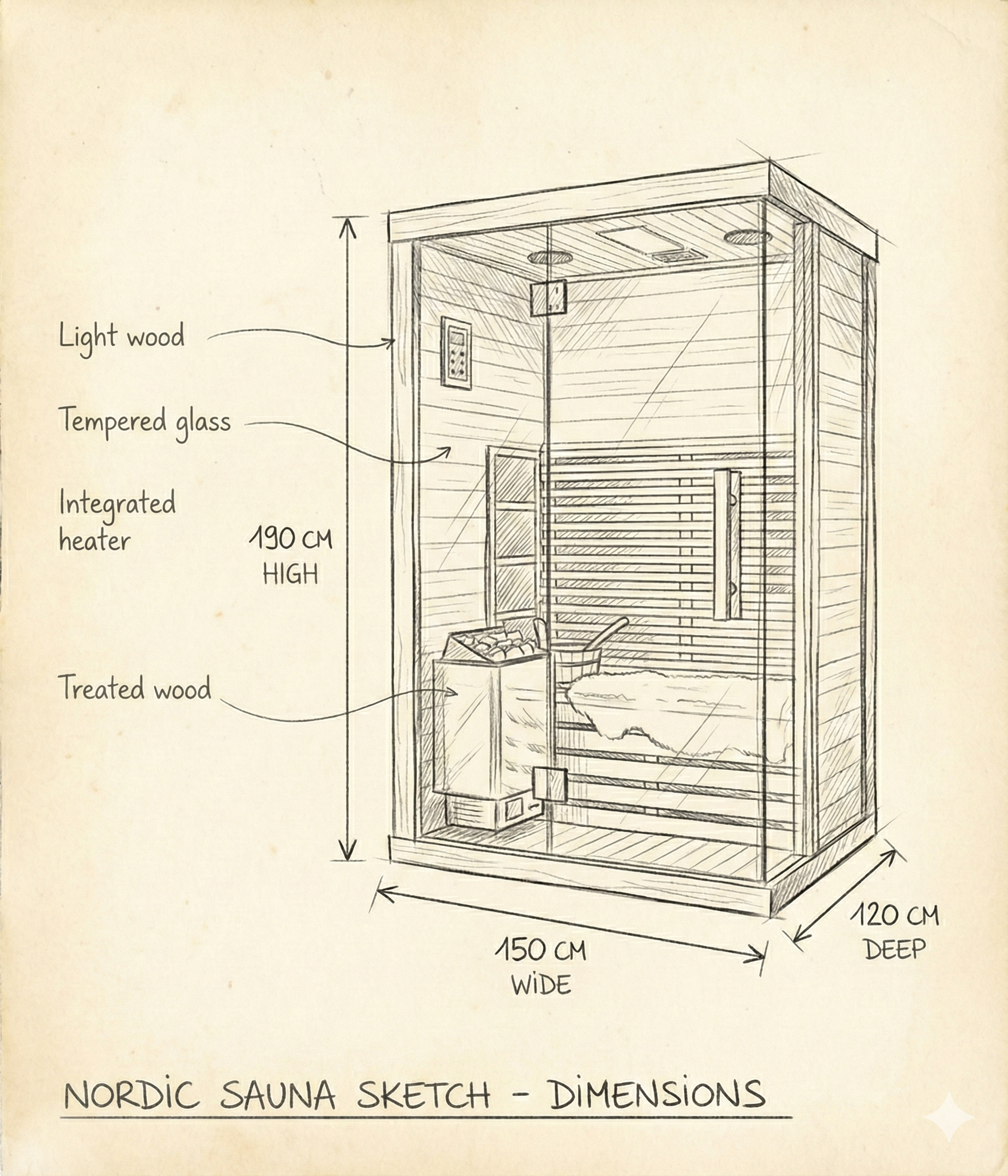 Kompaktsauna Nordischer Geist